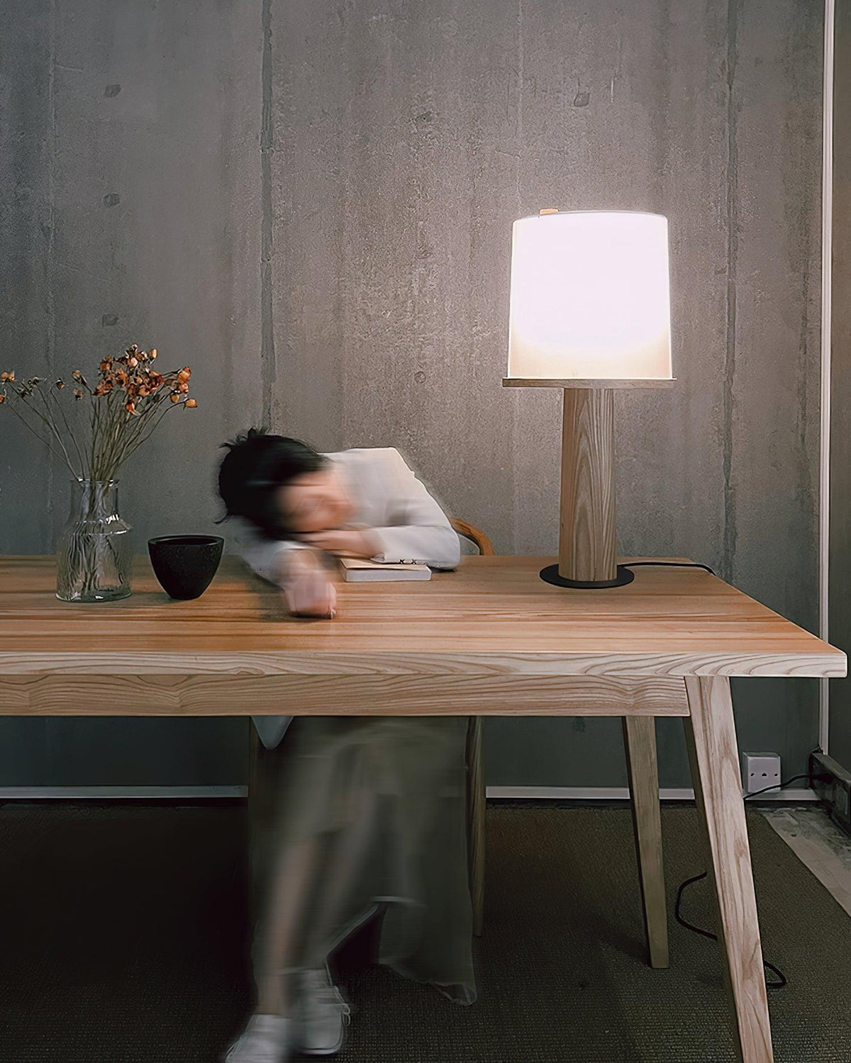 Jennifer Modern Wood Table Lamp