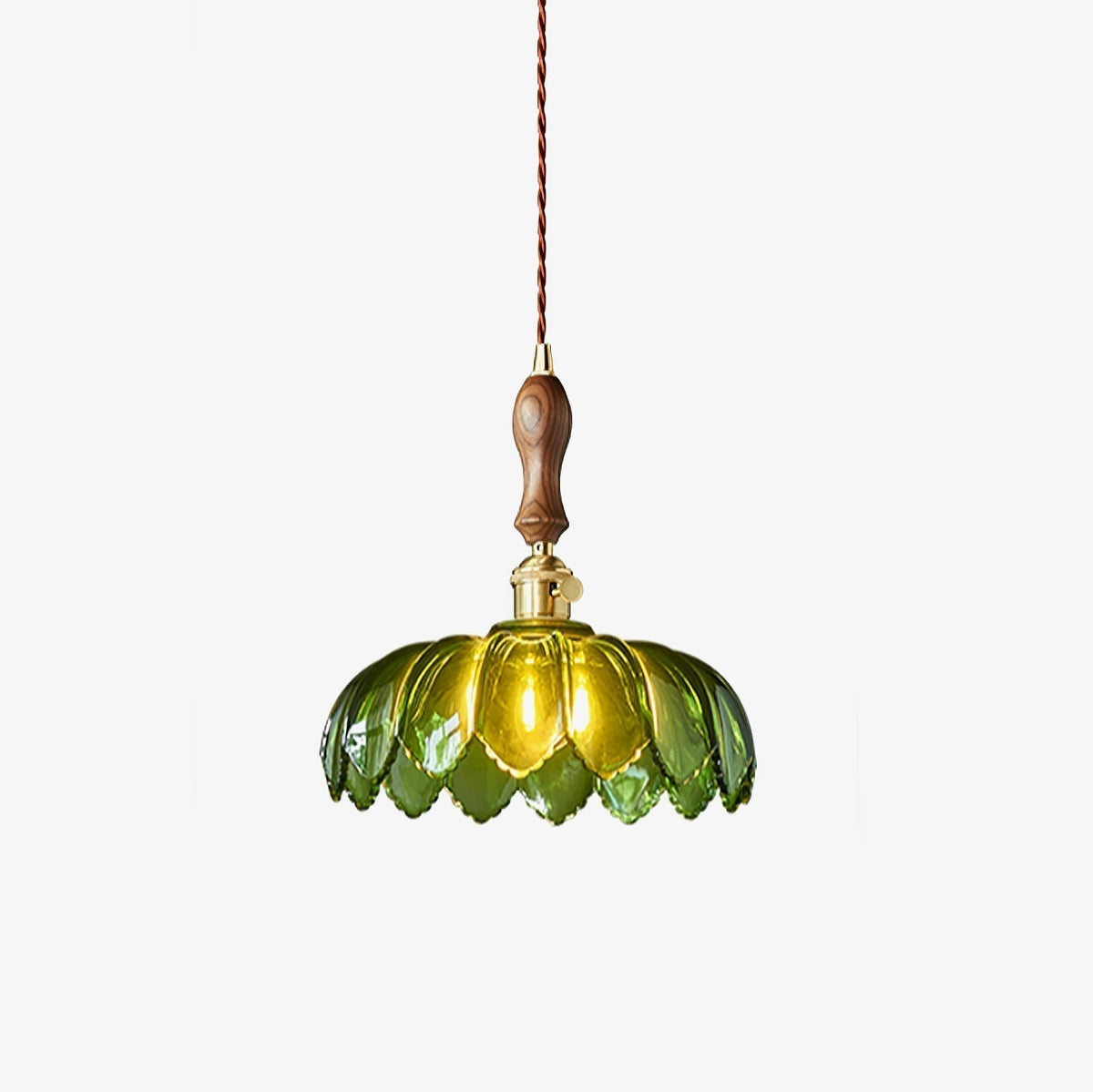 Fioracn Wood Light Luxury Pendant Lamp