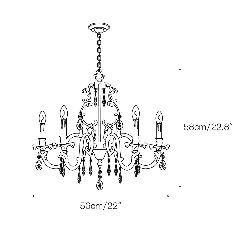 Olrinila Postmodern Luxury Brass Crystal Chandelier