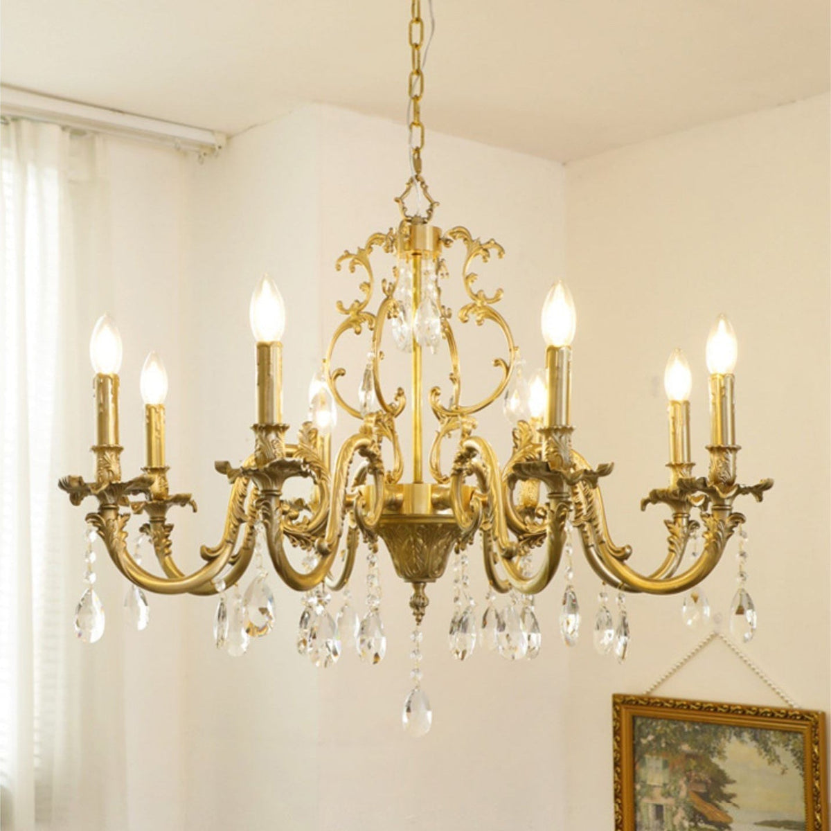Olrinila Postmodern Luxury Brass Crystal Chandelier