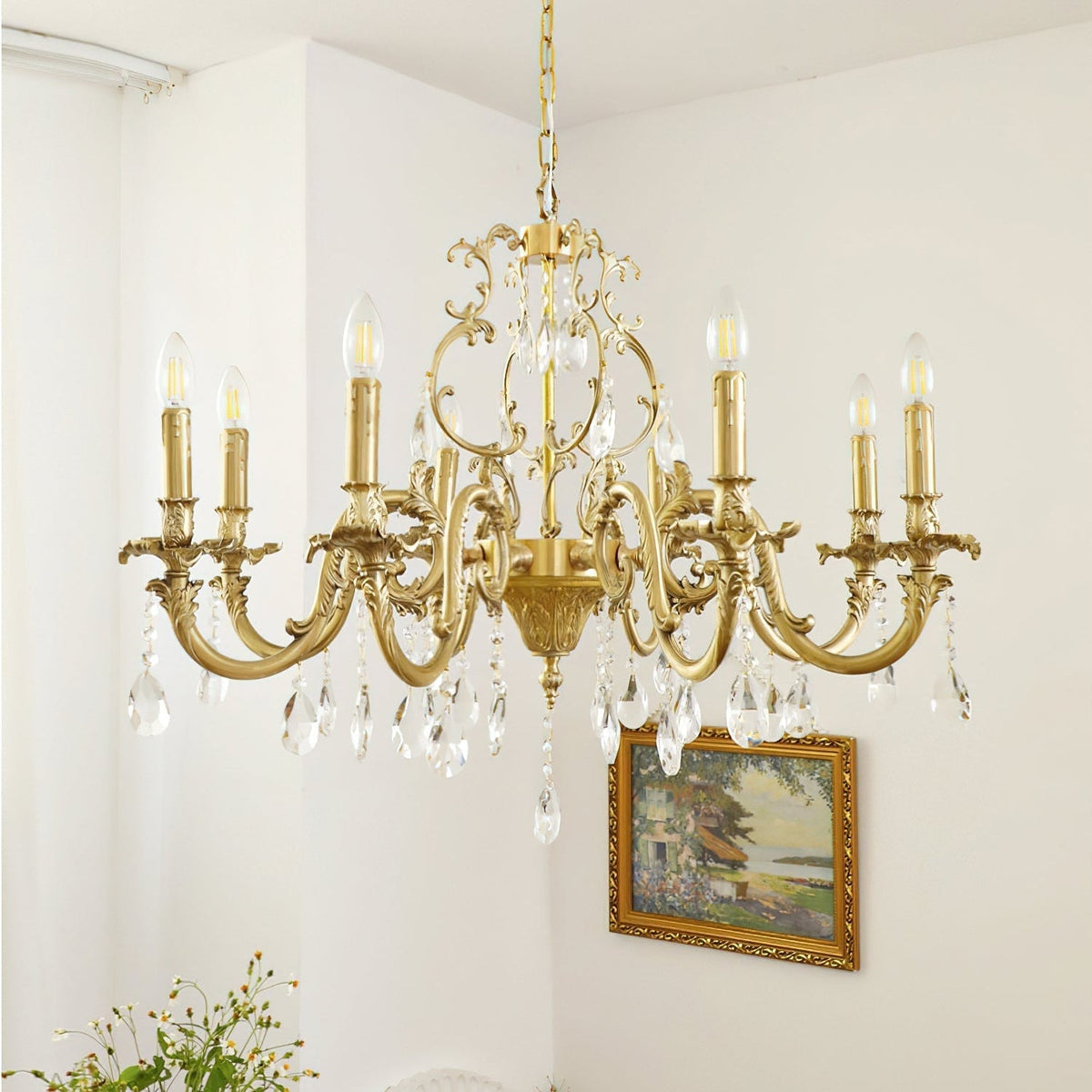 Olrinila Postmodern Luxury Brass Crystal Chandelier