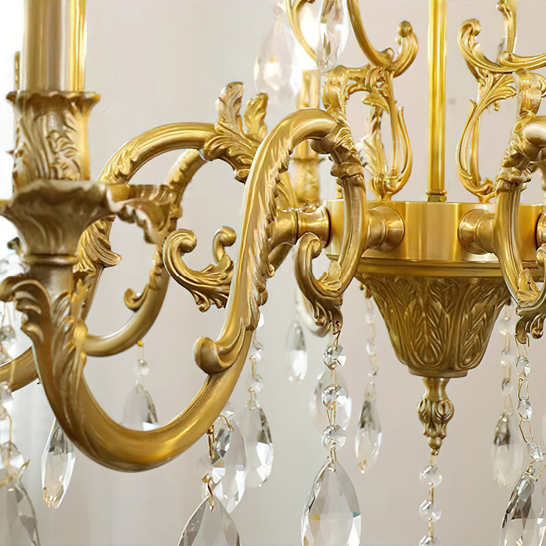 Olrinila Postmodern Luxury Brass Crystal Chandelier