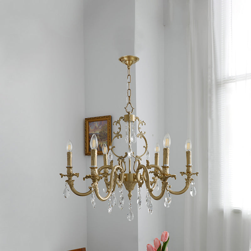 Olrinila Postmodern Luxury Brass Crystal Chandelier