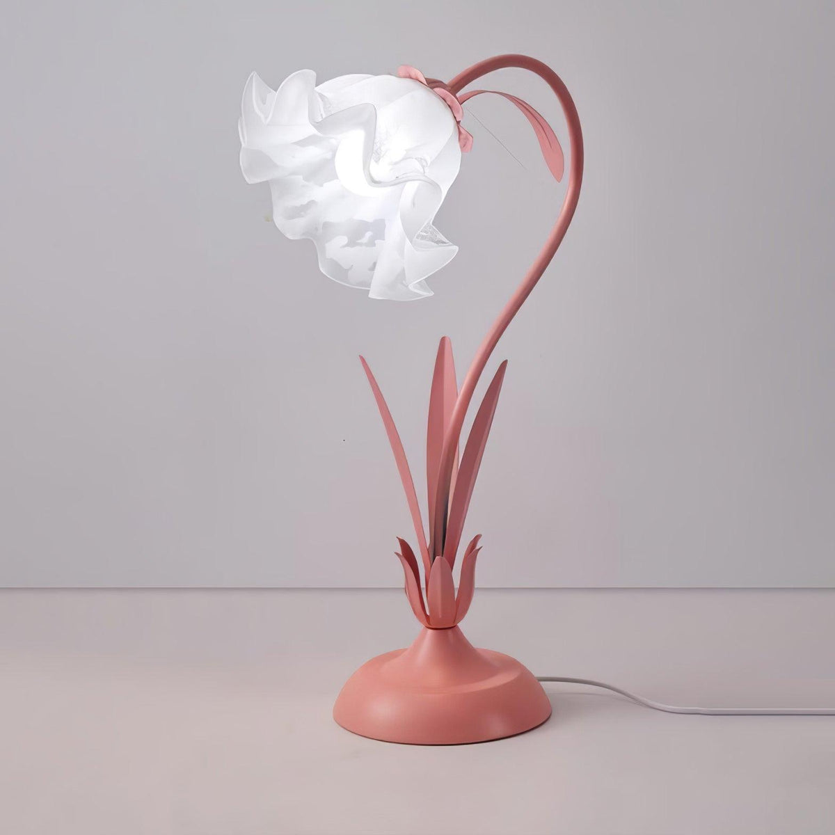 Zorien Acrylic Floral Table Lamp