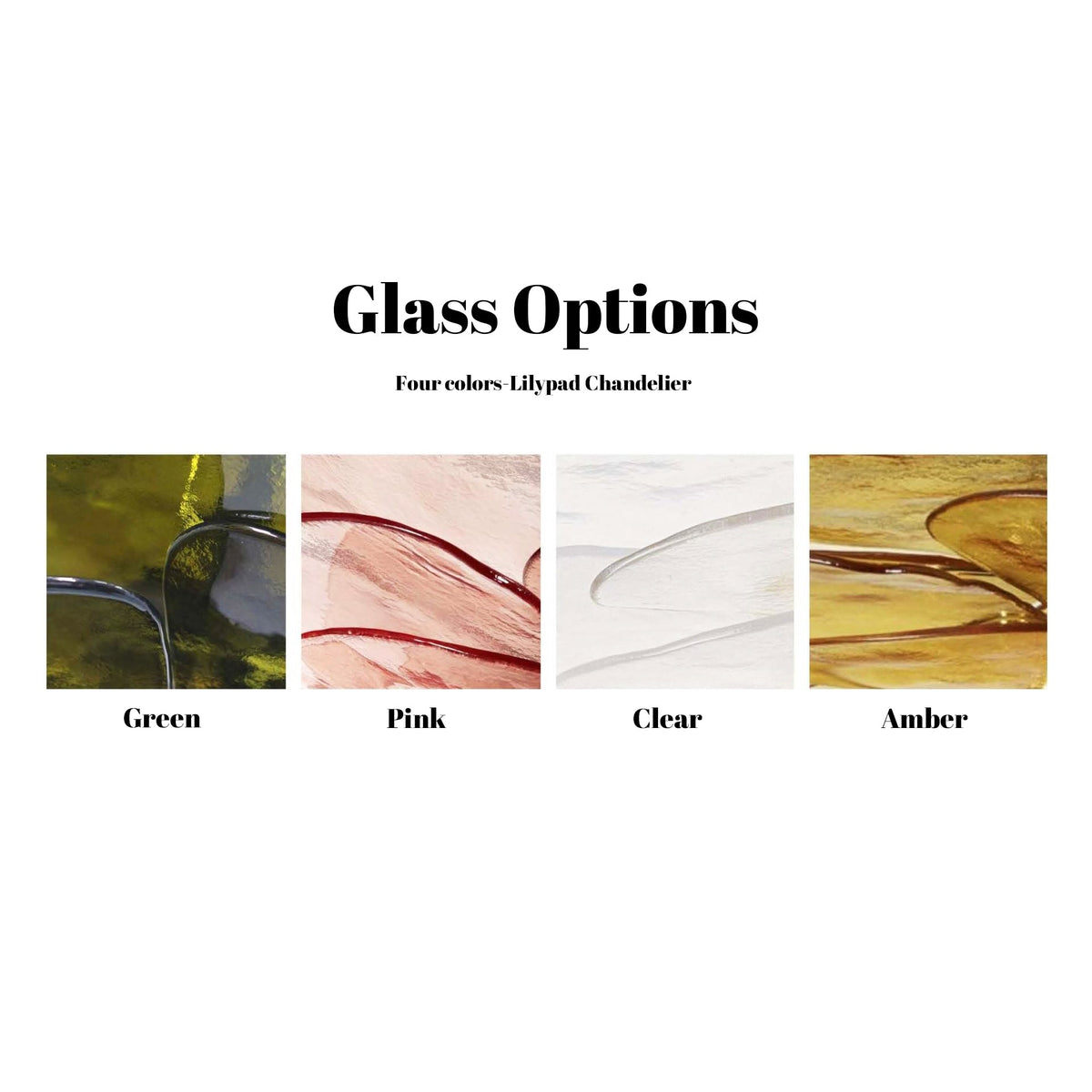 Giby Lotus Leaf Layered Glass Chandelier