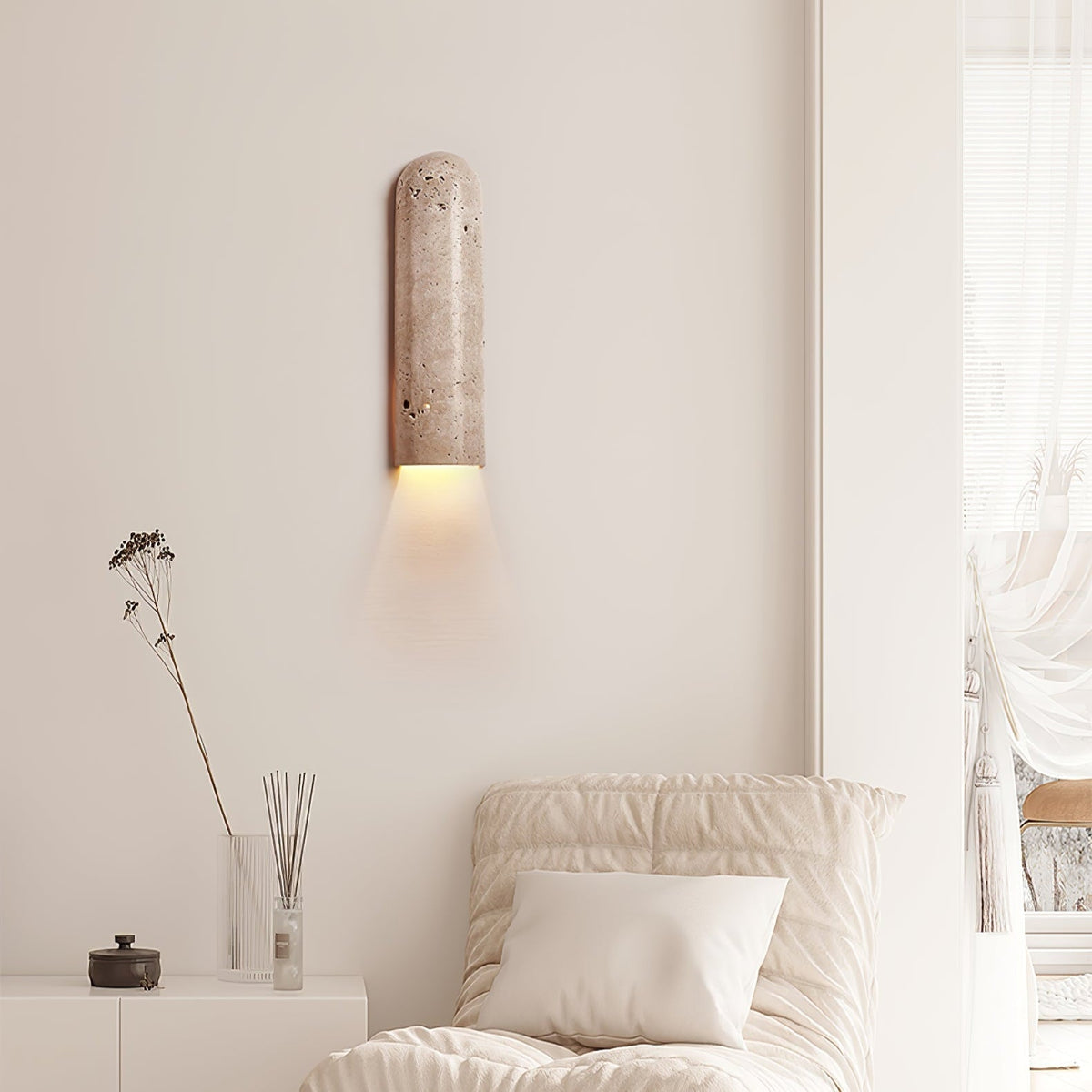 Olvenan Travertine Wall Light