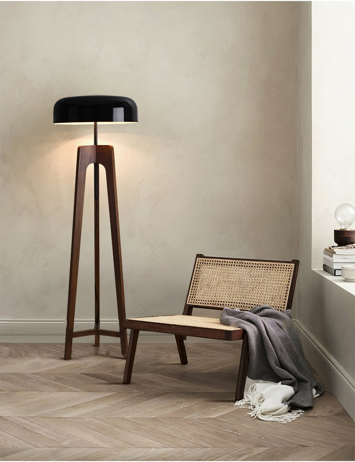 Kovain Wood Minimalist Floor Lamp