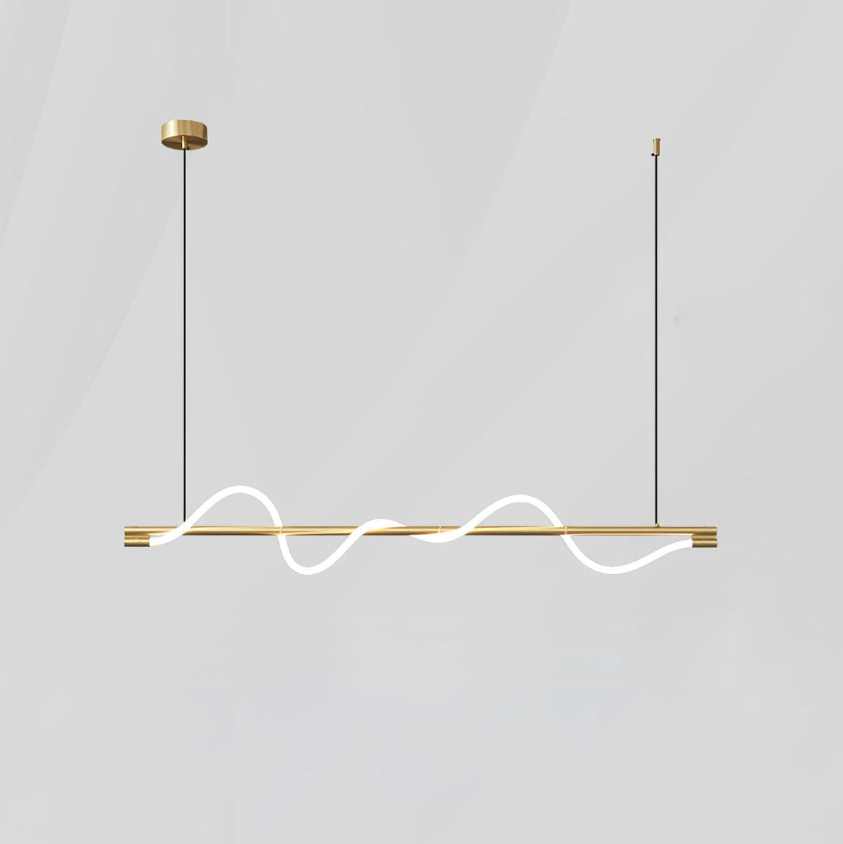 Pulse Minimalist Brass Pendant Lamp