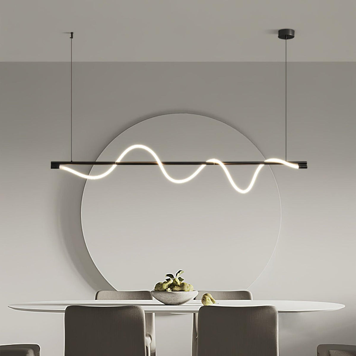 Pulse Minimalist Brass Pendant Lamp