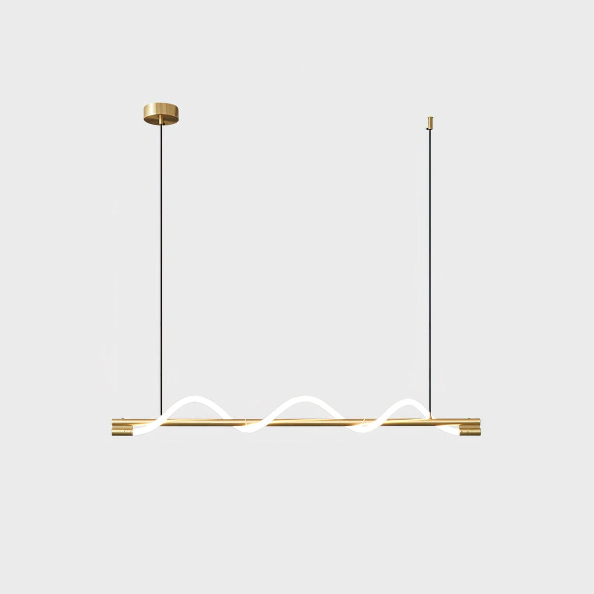 Pulse Minimalist Brass Pendant Lamp