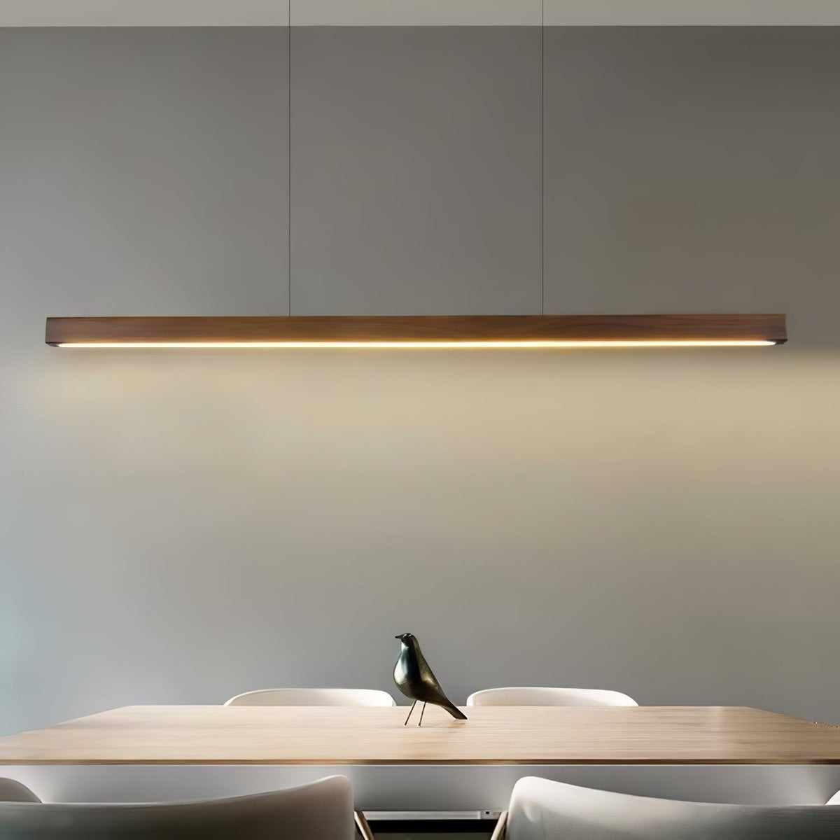 Rinalina Linear Minimalist Wood Pendant Light
