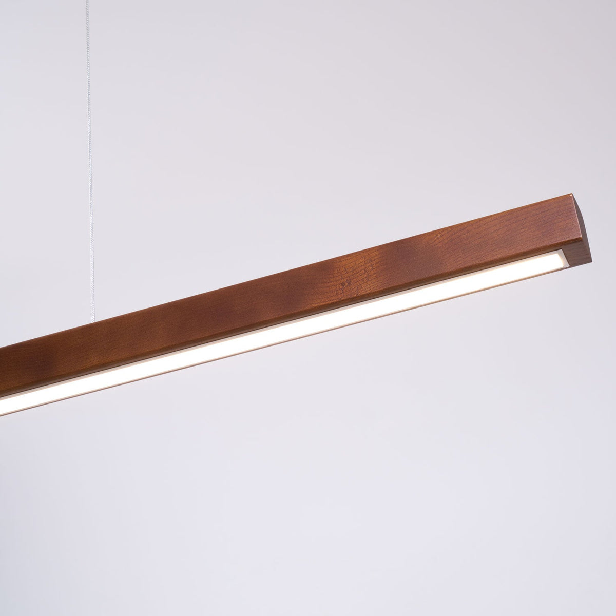 Weda Linear Wooden Pendant Light