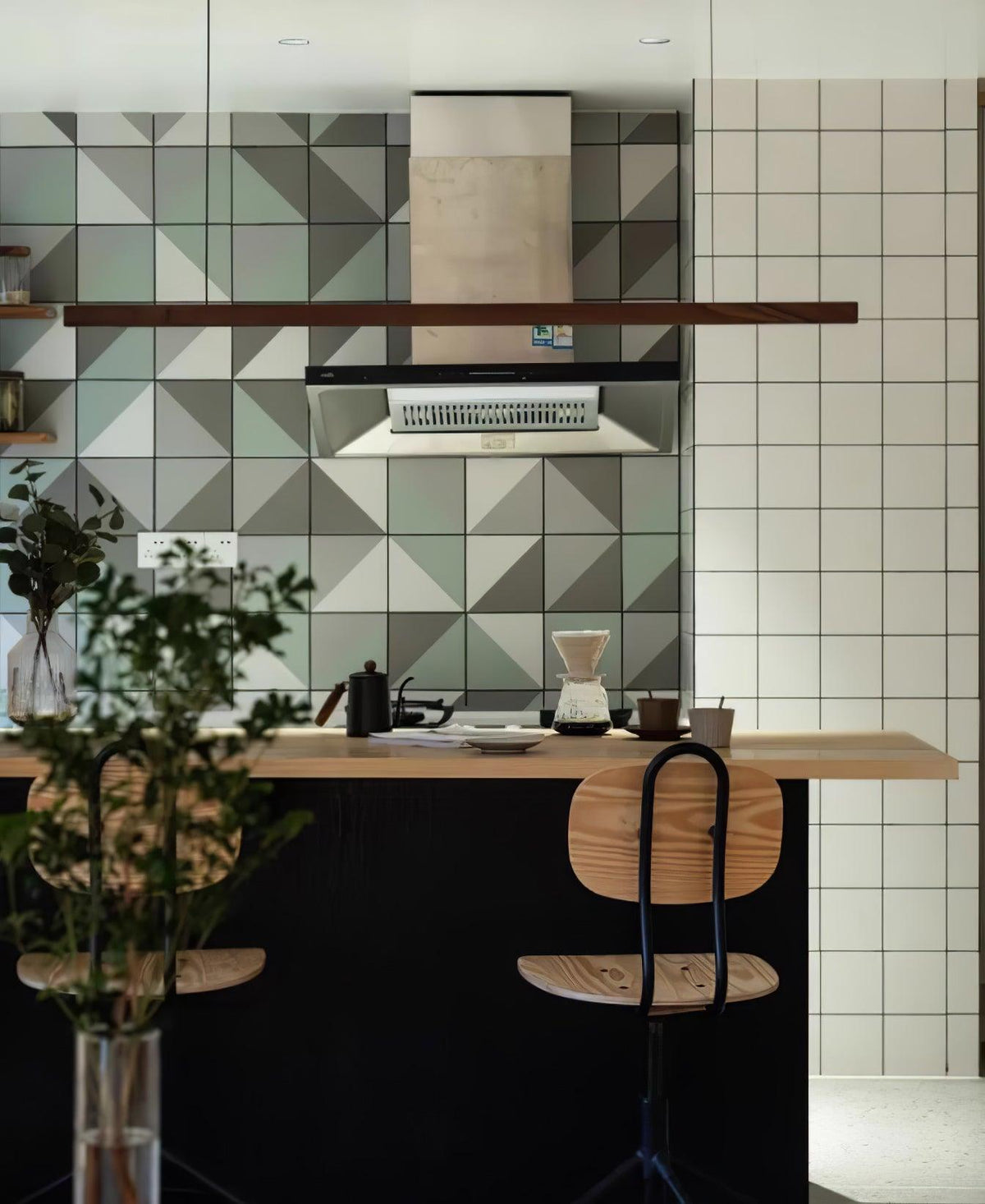 Weda Linear Wooden Pendant Light