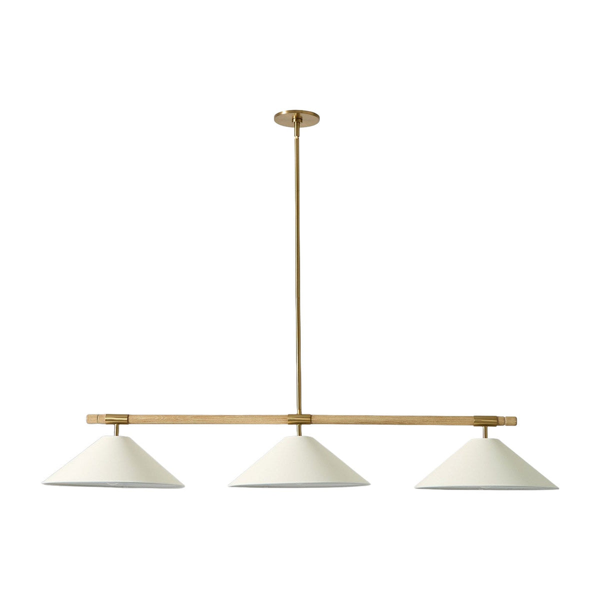 Linen Cone Linear Chandelier