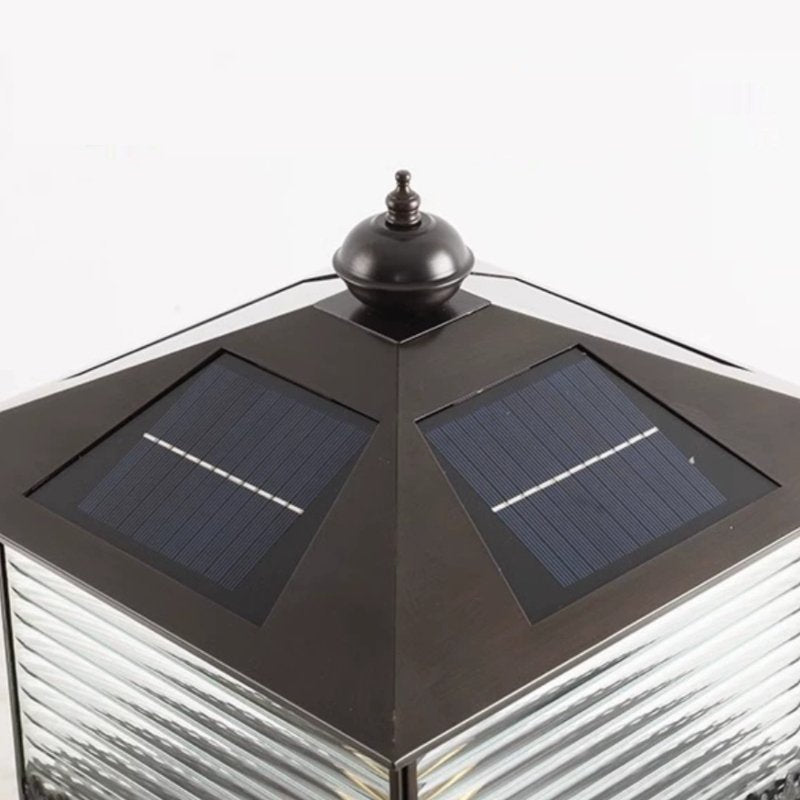 Syvenira Vintage Solar Pagoda Glass Outdoor Light