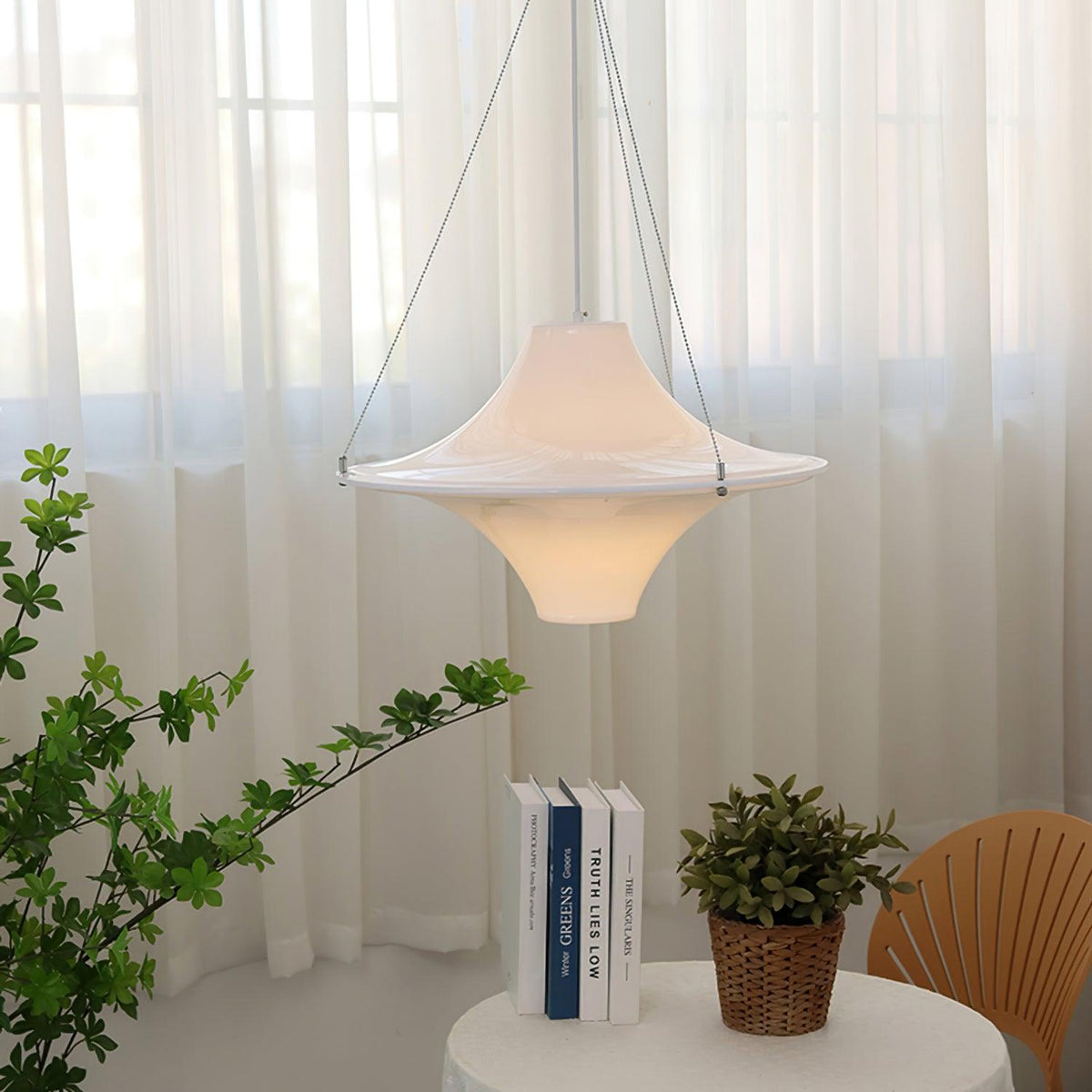 Dali Pendant Lamp Acrylic UFO Shape Contemporary Living Room