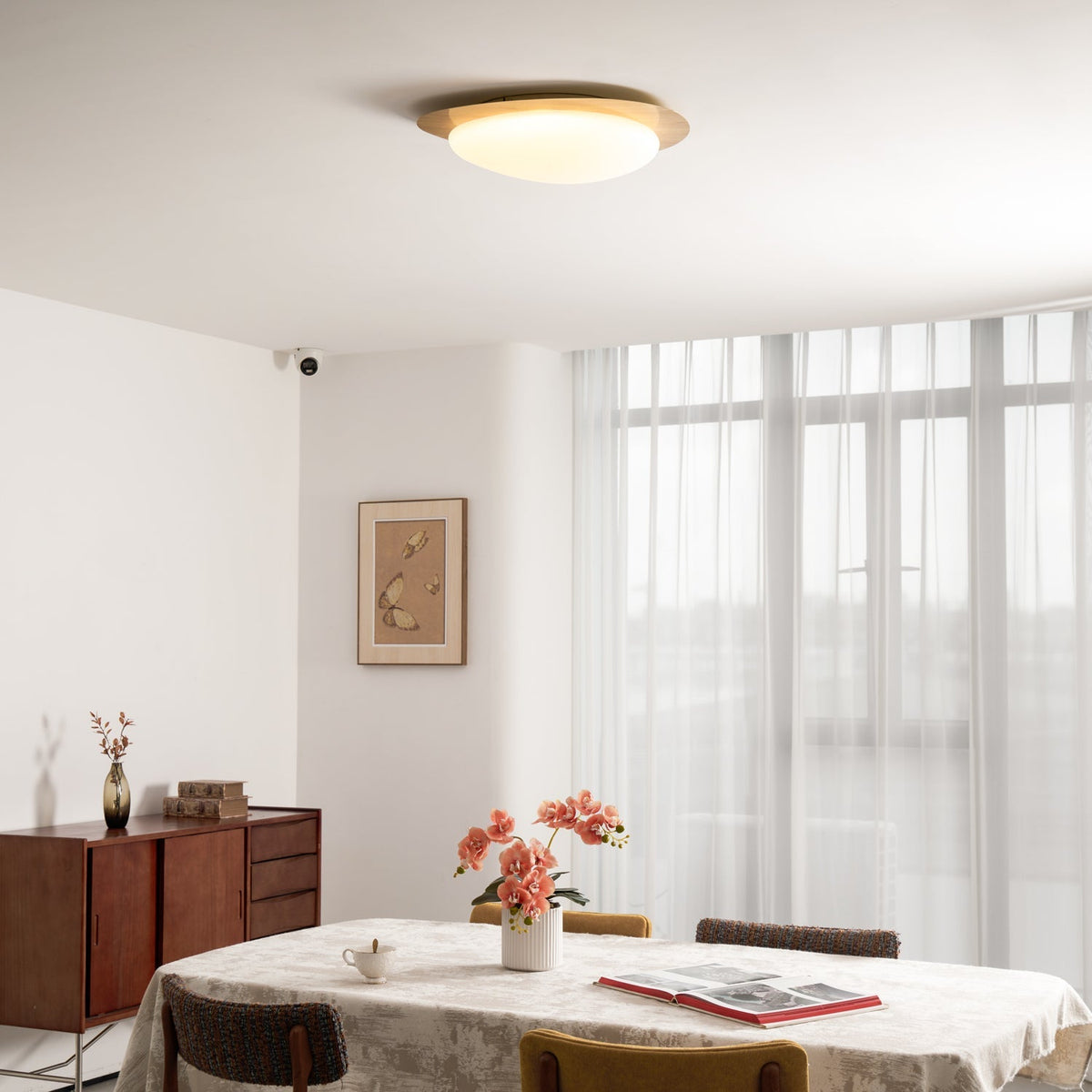 Jonoa Pebble Metal Flush Mount Ceiling Light