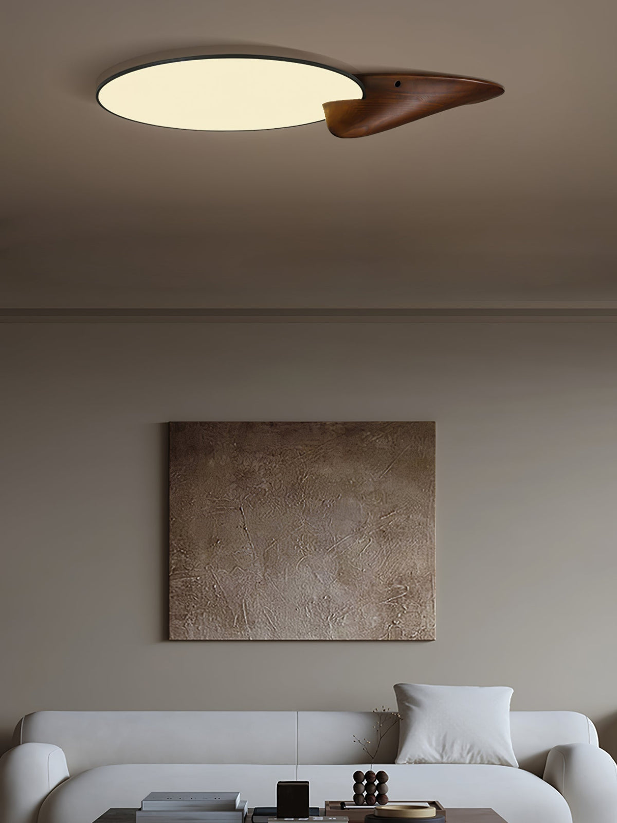 Zovenel Premium	Elegance Peak Wood Ceiling Lamp