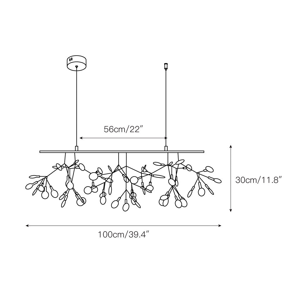 Zisha Branch Chandelier