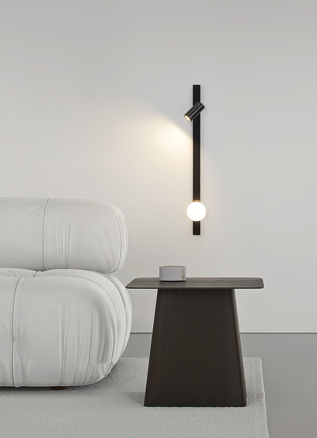 Aloz Brass Glass Minimalist Wall Light