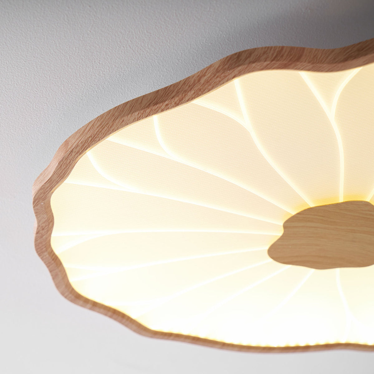Pagia Lotus Leaf Acrylic Flush Mount Ceiling Light