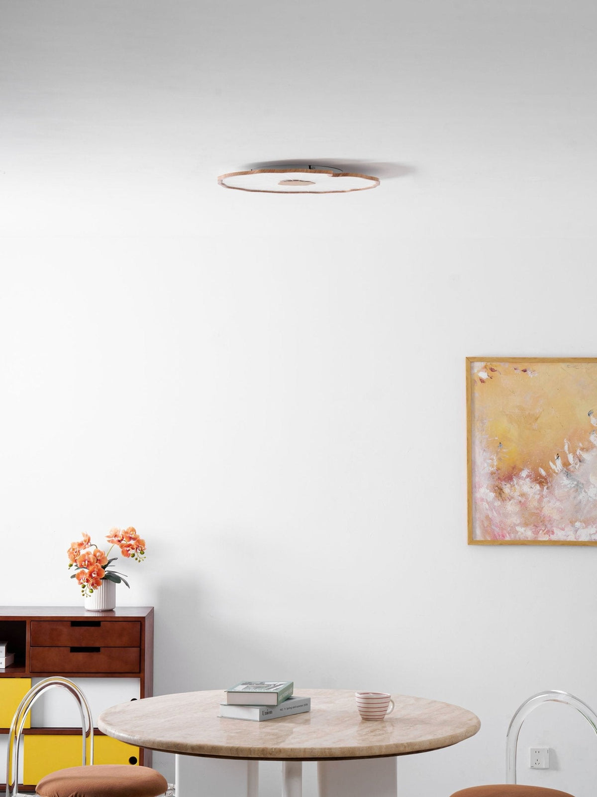 Pagia Lotus Leaf Acrylic Flush Mount Ceiling Light