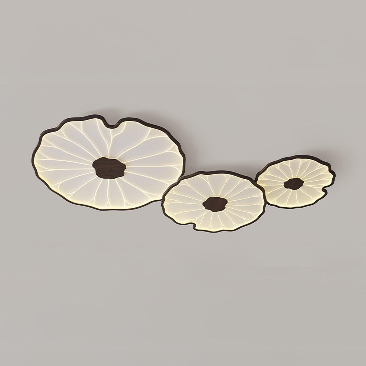 Pagia Lotus Leaf Acrylic Flush Mount Ceiling Light
