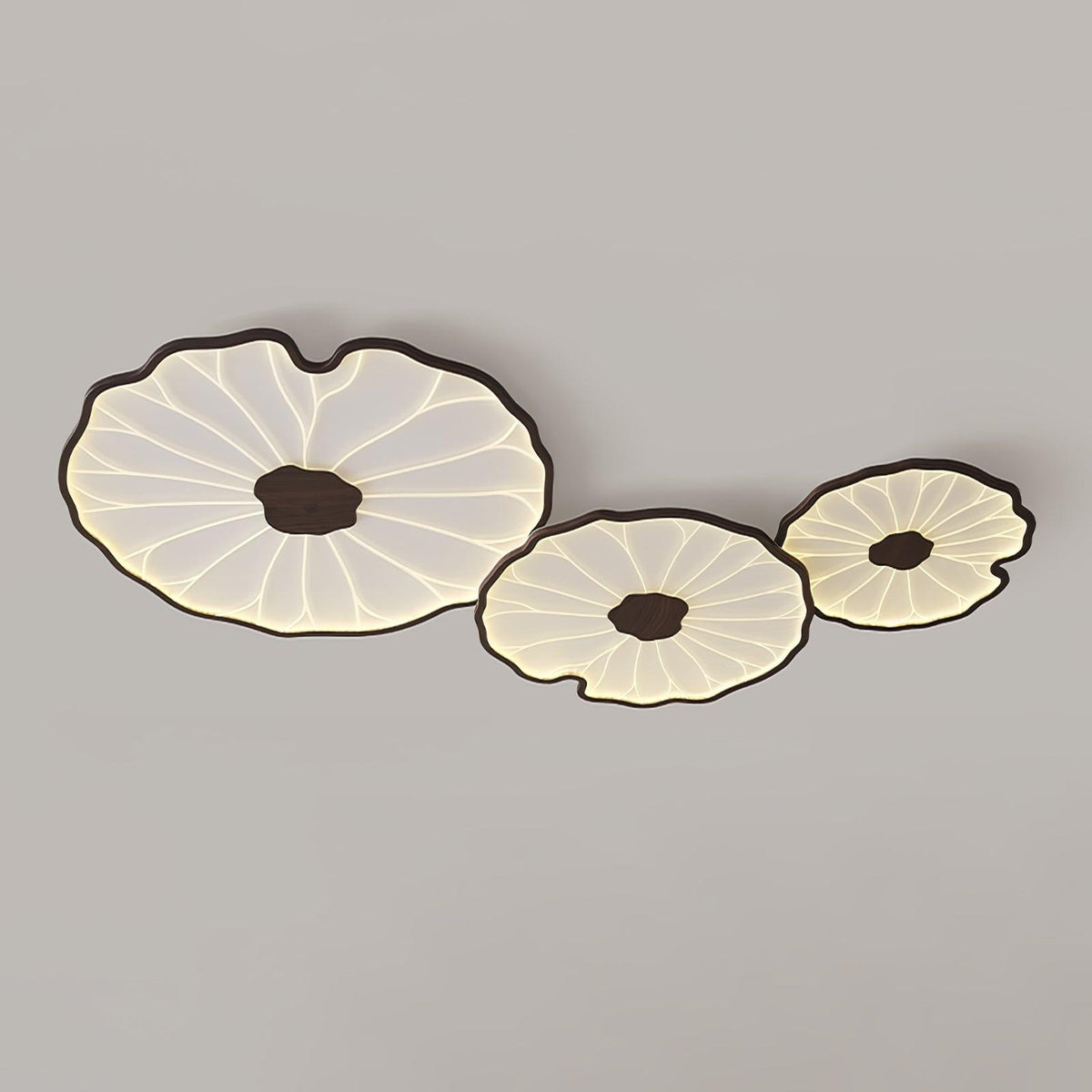 Pagia Lotus Leaf Acrylic Flush Mount Ceiling Light