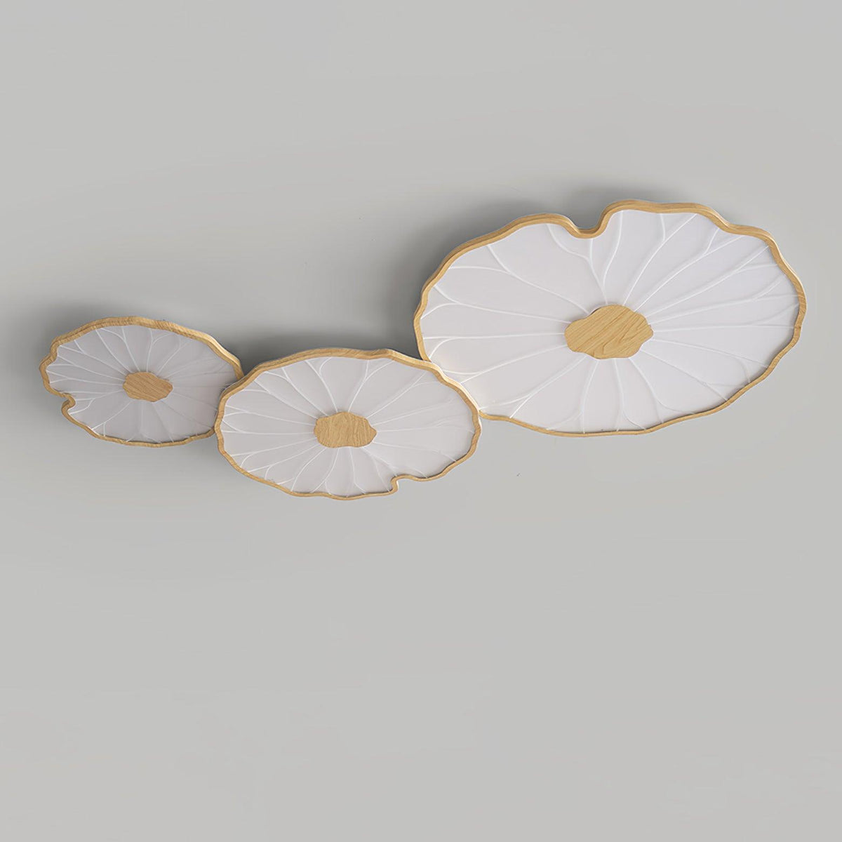 Pagia Lotus Leaf Acrylic Flush Mount Ceiling Light