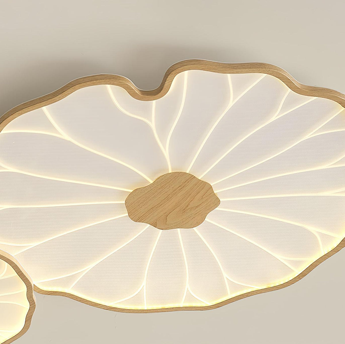 Pagia Lotus Leaf Acrylic Flush Mount Ceiling Light