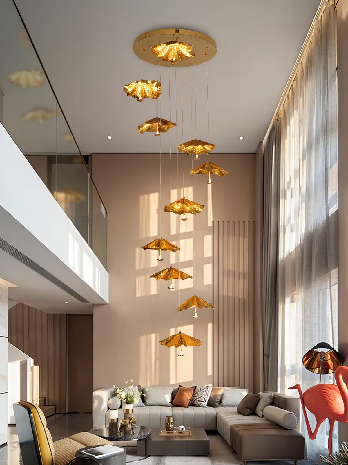 Eliora Aura Livra Leaf Chandelier