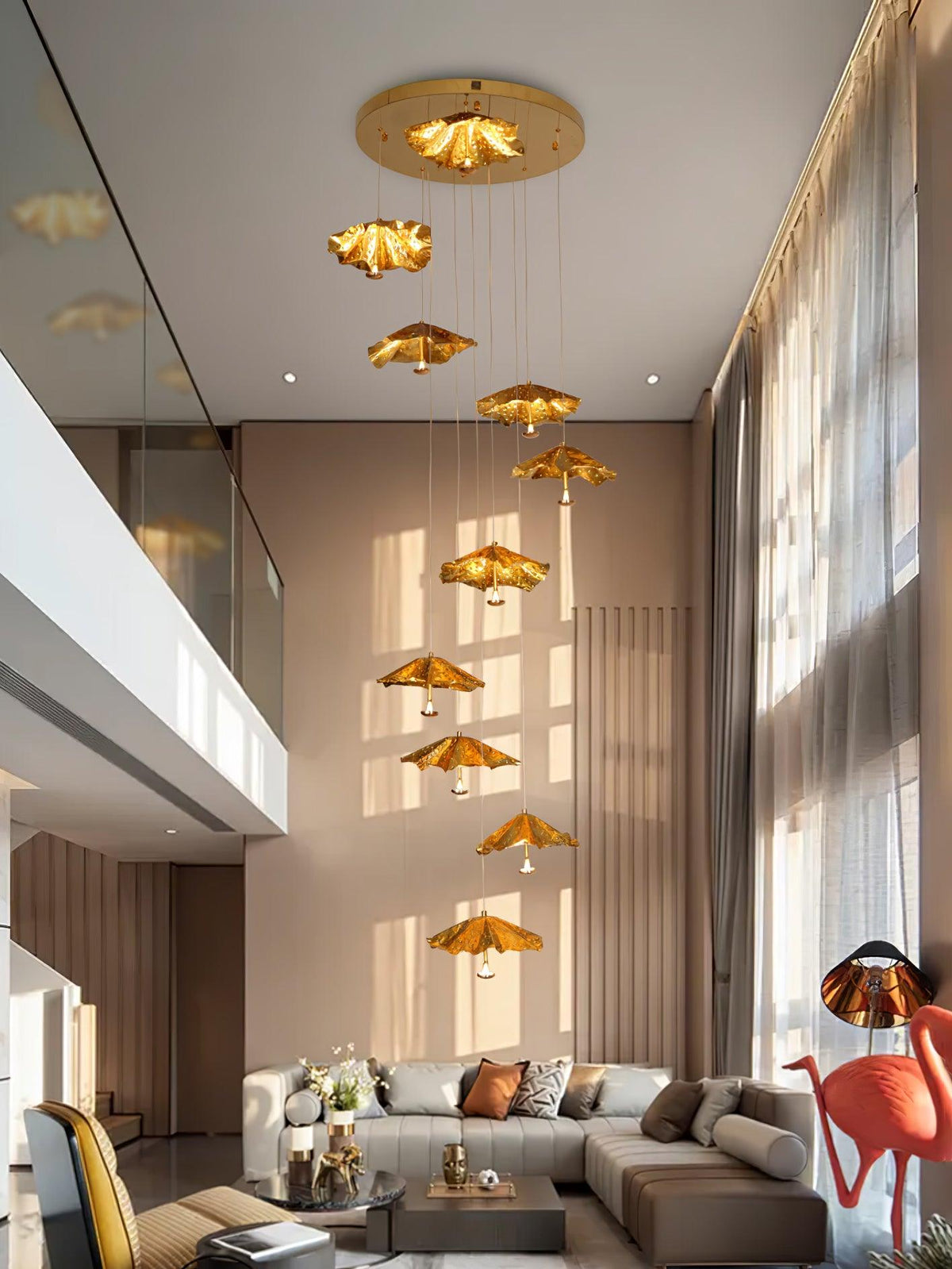 Eliora Aura Livra Leaf Chandelier