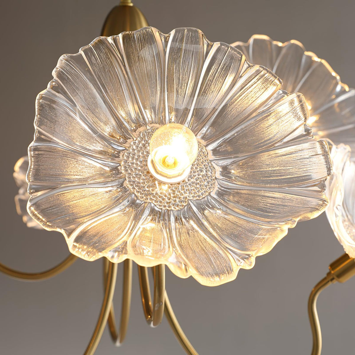 Velorora Chandelier Lotus Leaf Glass