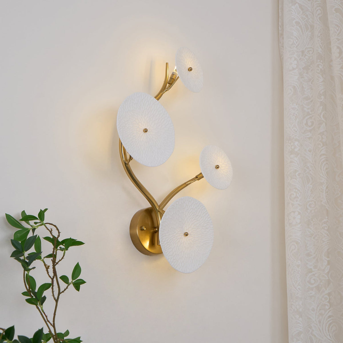 Ivanel Lotus Petal Indoor Wall Light