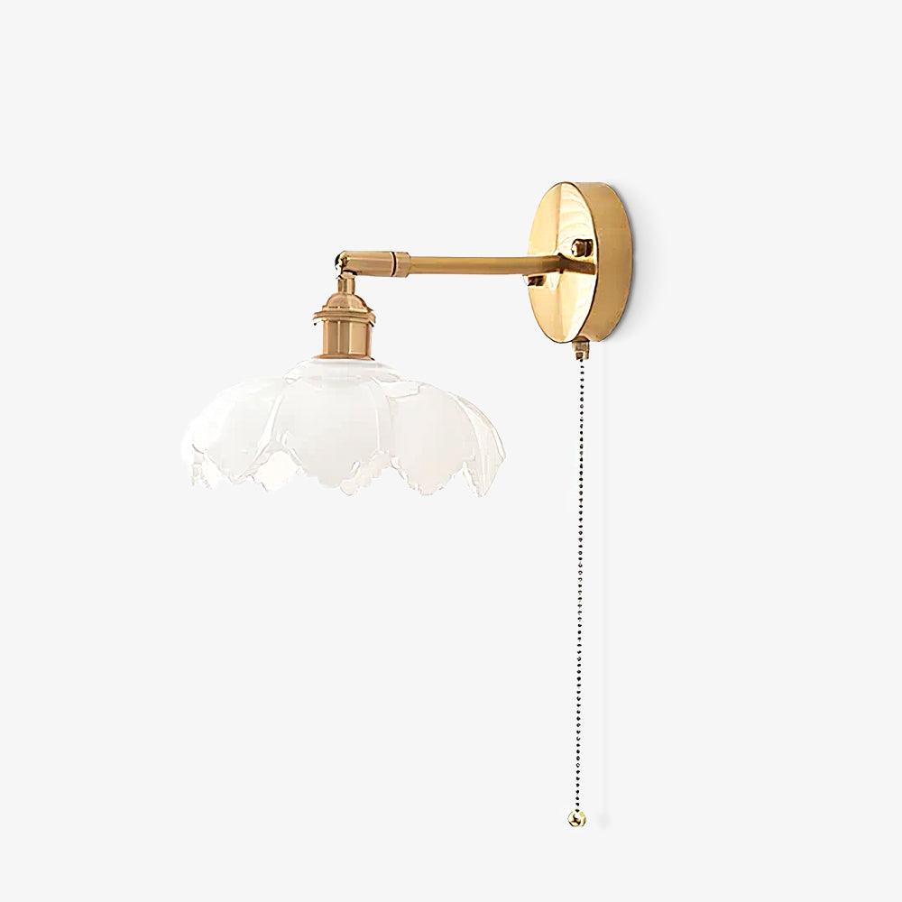 Lotus Nordic Art Rotatable Glass Wall Lamp