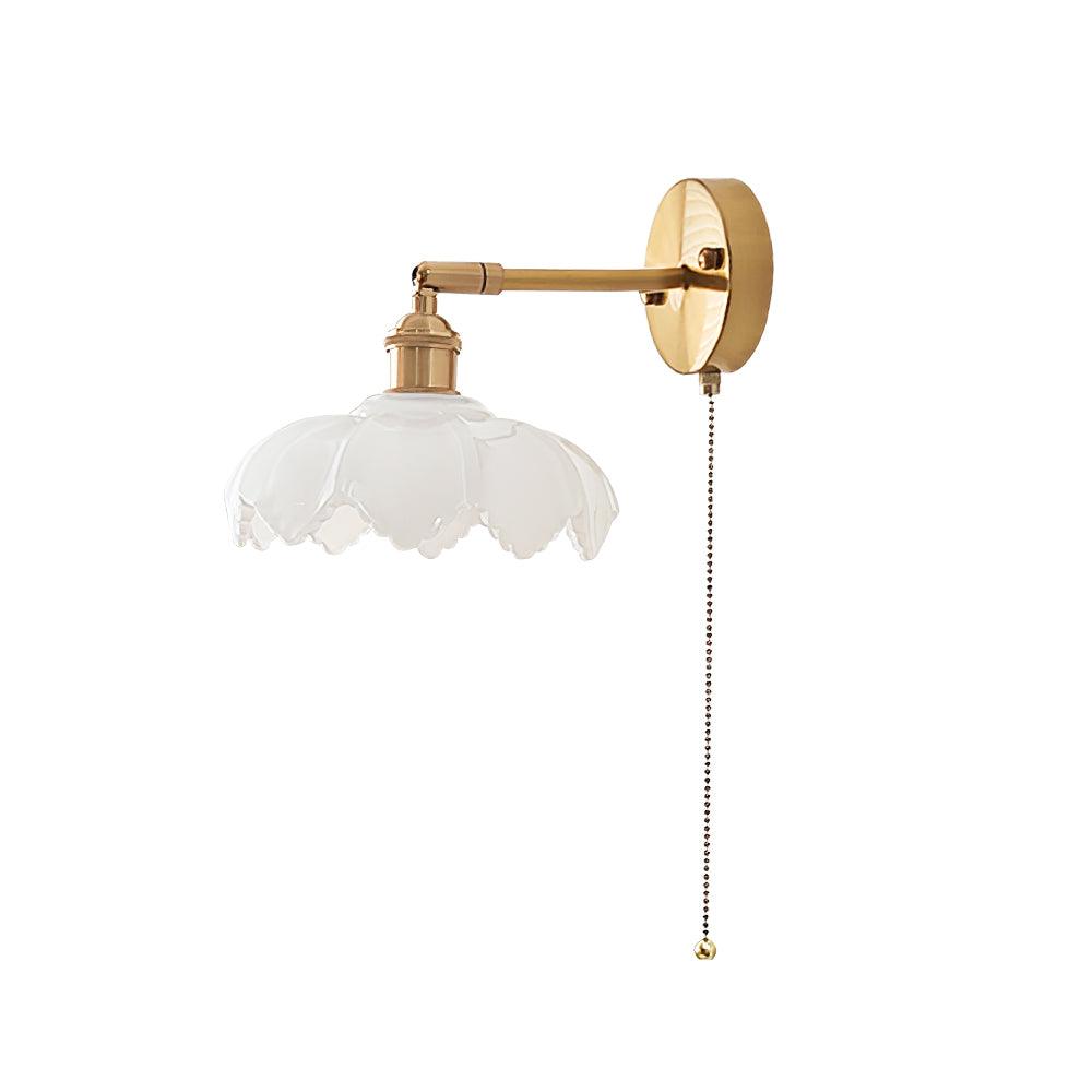 Lotus Nordic Art Rotatable Glass Wall Lamp