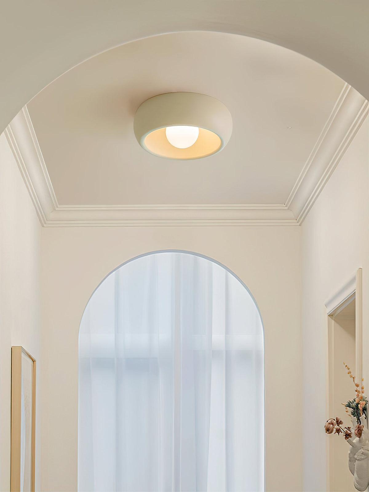 Talemu Modern Minimalist Round Glass Ceiling Light