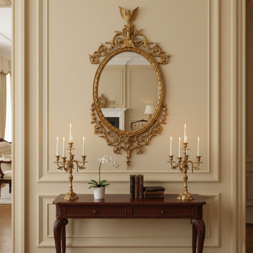 Aldenenne Belle Wood Flat Wall Mirror