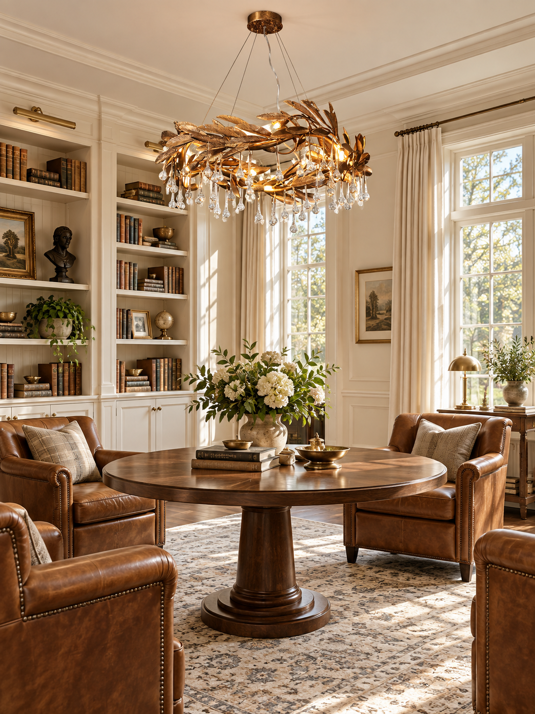 Brackenstone Botanical Raindrop Ring Chandelier