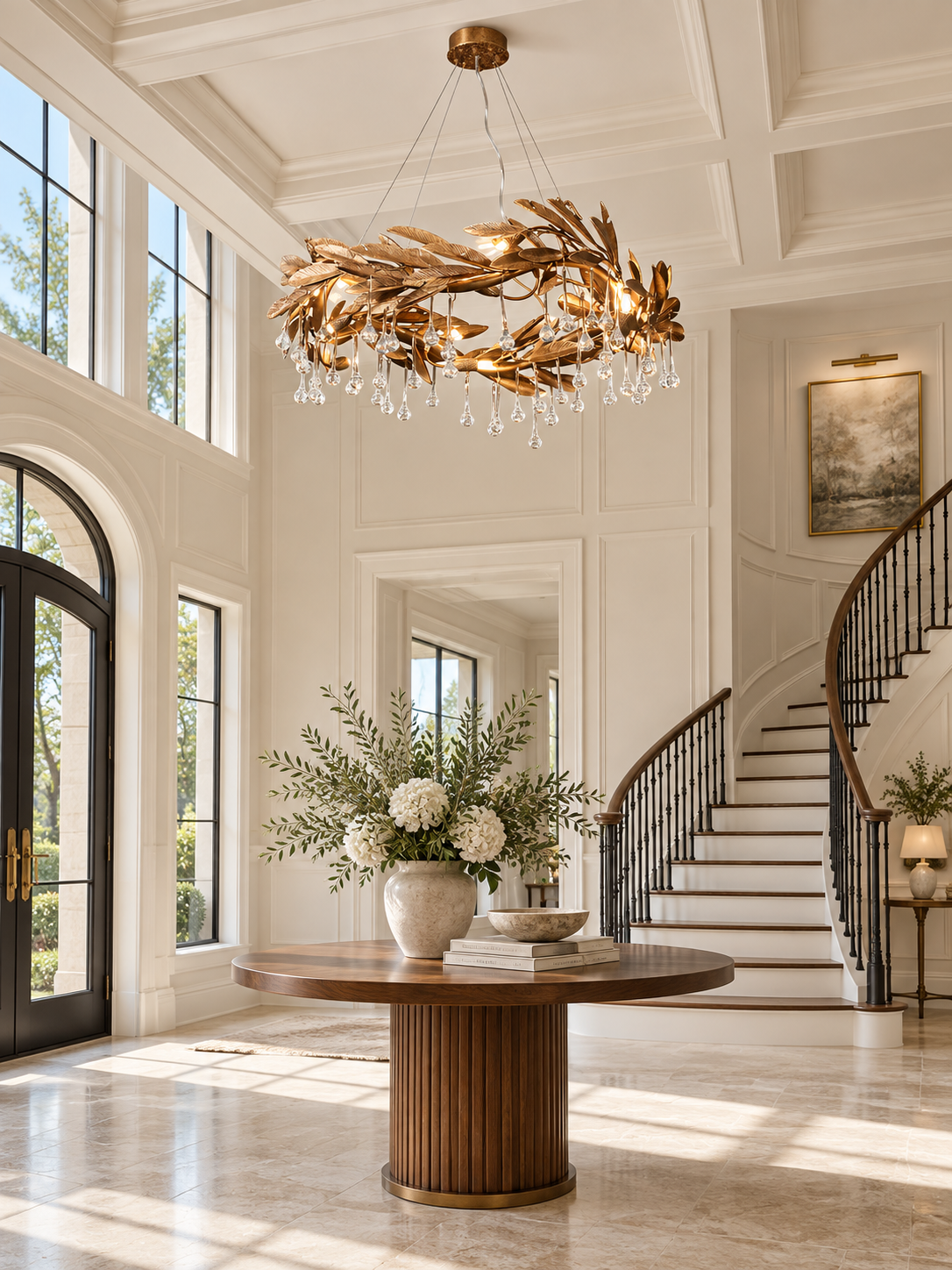 Brackenstone Botanical Raindrop Ring Chandelier