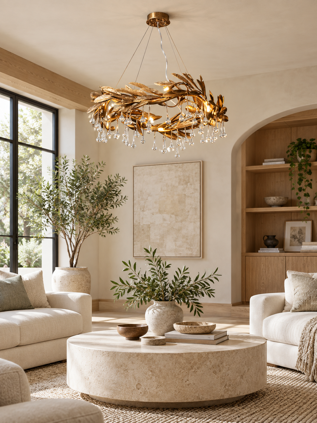 Brackenstone Botanical Raindrop Ring Chandelier