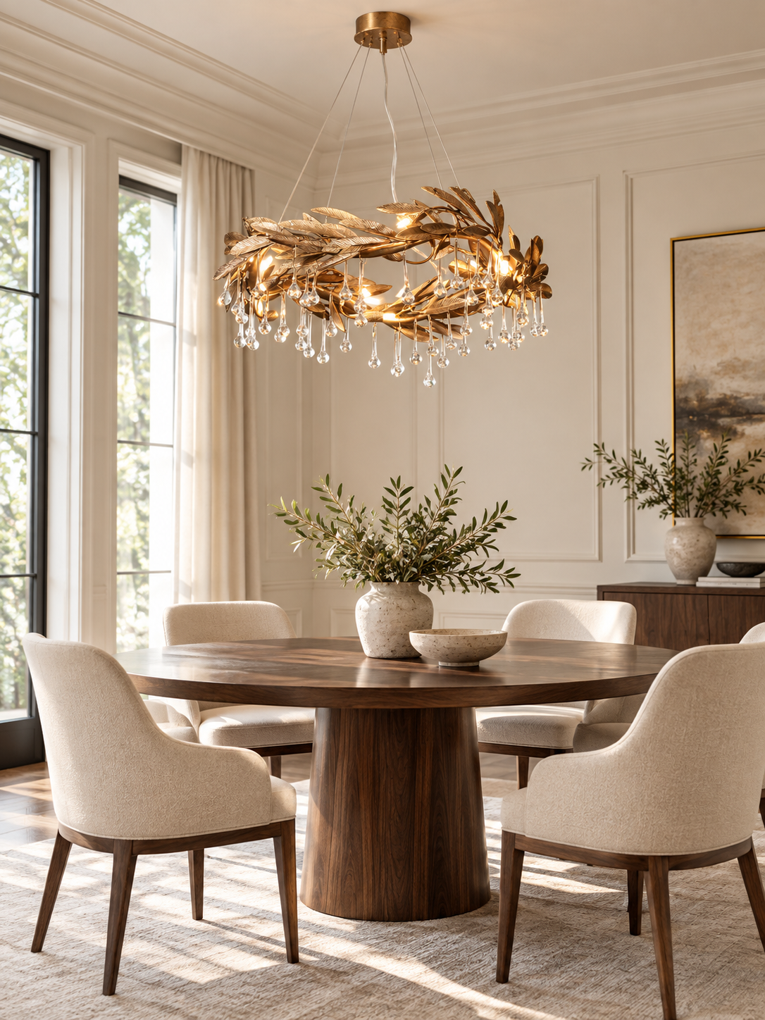 Brackenstone Botanical Raindrop Ring Chandelier