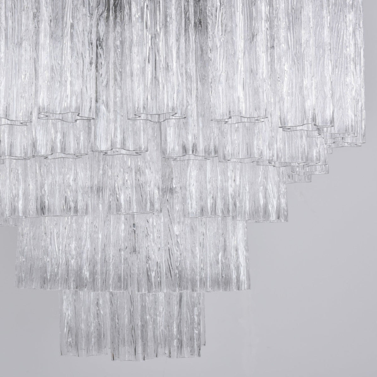 Lioreian Chandelier Clear Glass Multi-Tier Crystal Glow