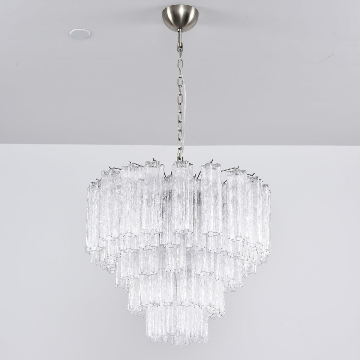 Lioreian Chandelier Clear Glass Multi-Tier Crystal Glow