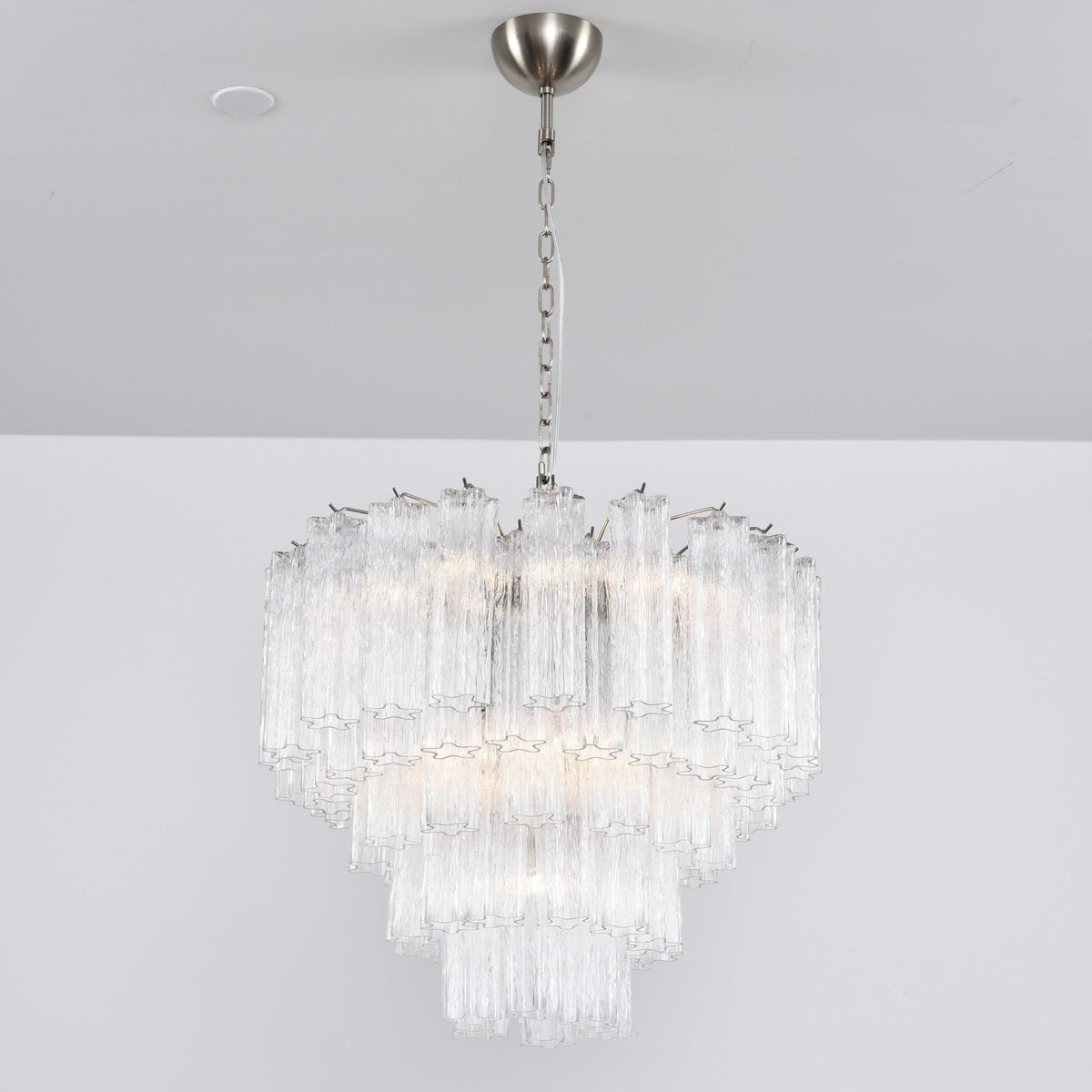 Lioreian Chandelier Clear Glass Multi-Tier Crystal Glow