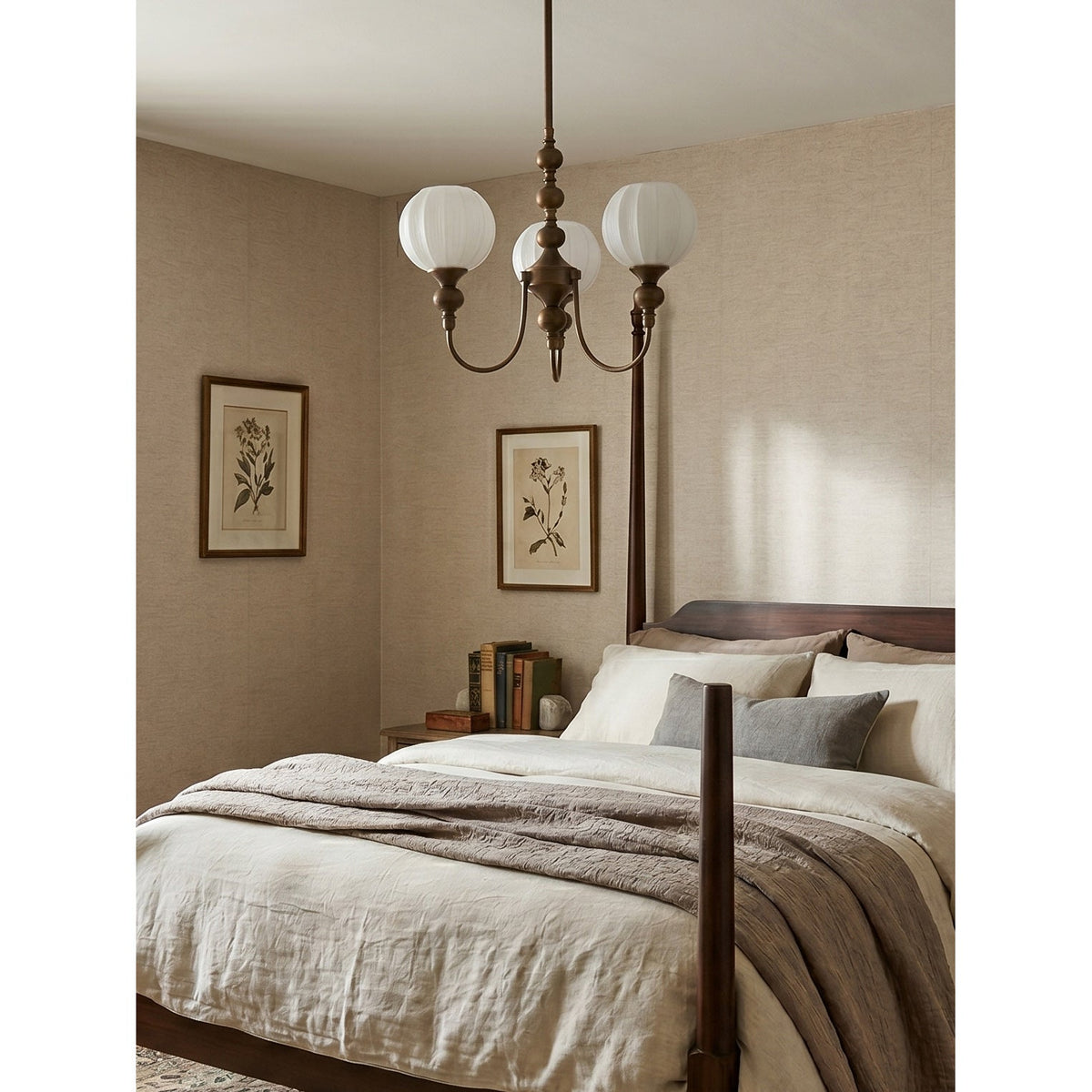 Yardley Melon Glass Chandelier