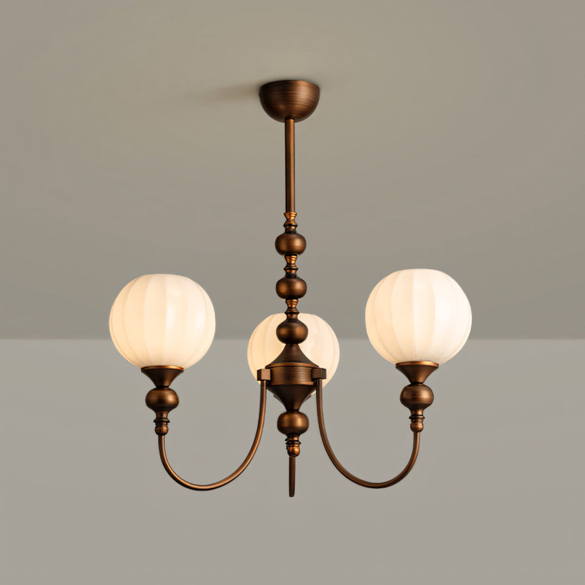 Yardley Melon Glass Chandelier