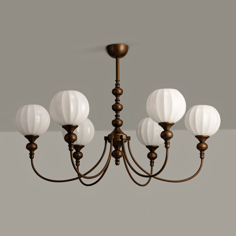 Yardley Melon Glass Chandelier