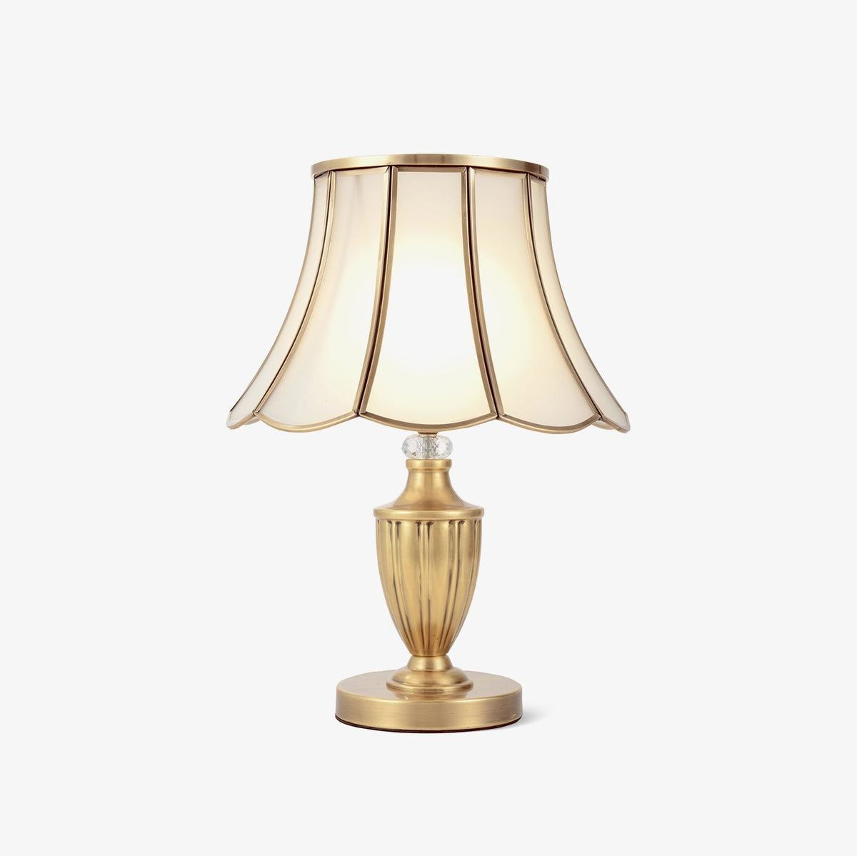 Valencia Brass & Glass Vintage Table Lamp