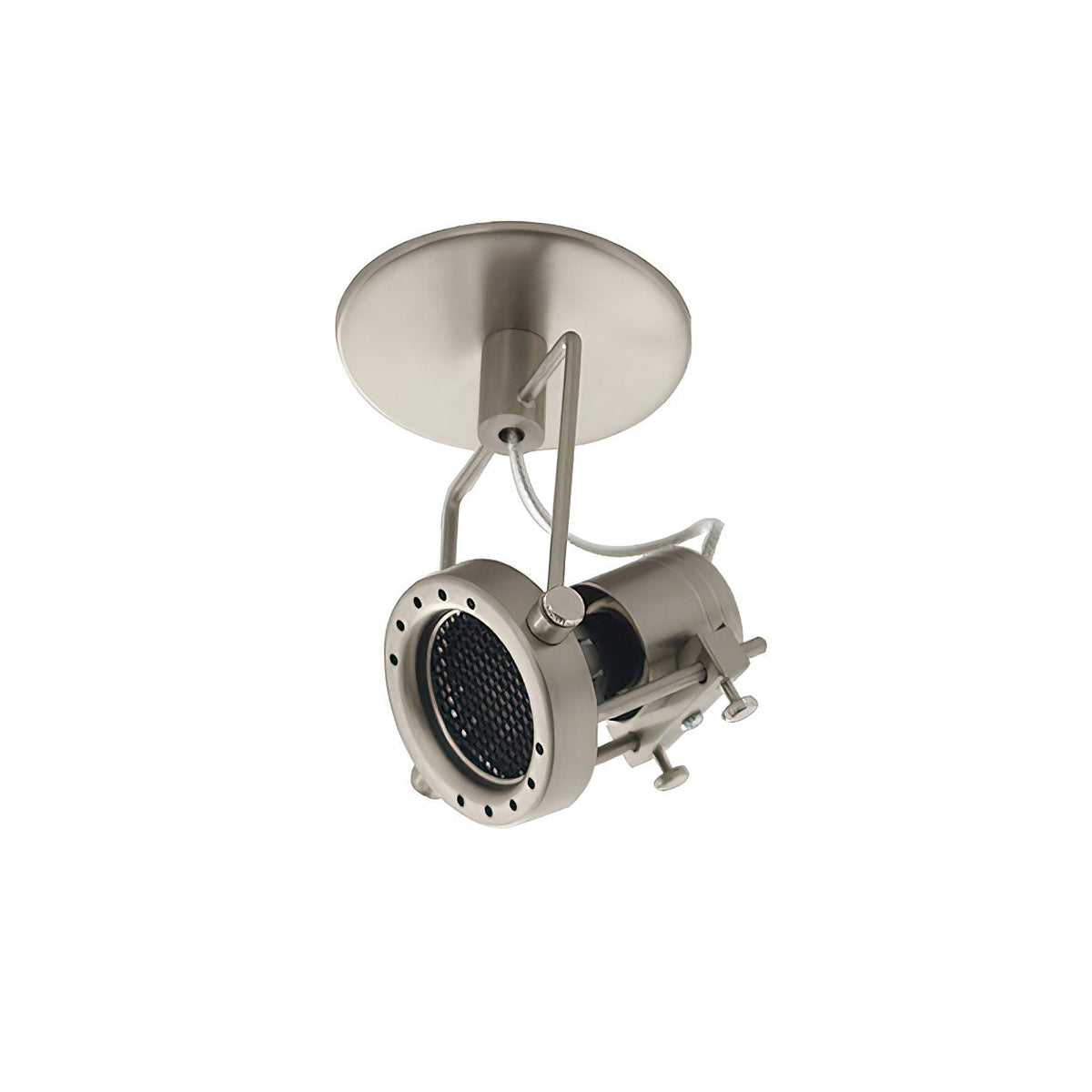 Keron Industrial Nickel Ceiling Lamp